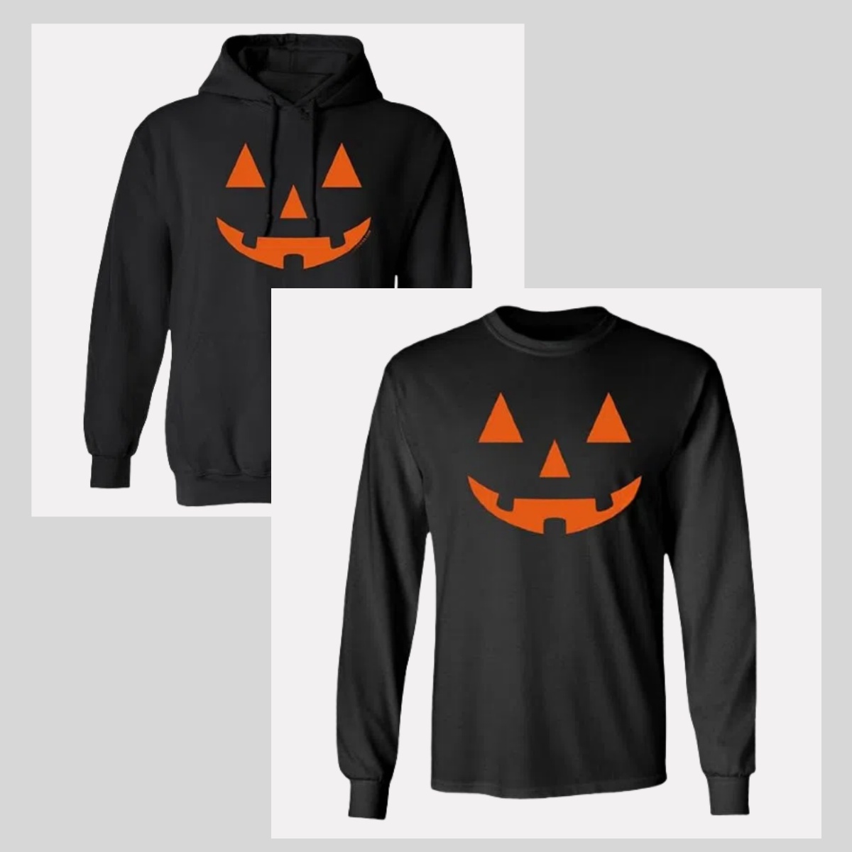 Halloween costume with pumpkin face